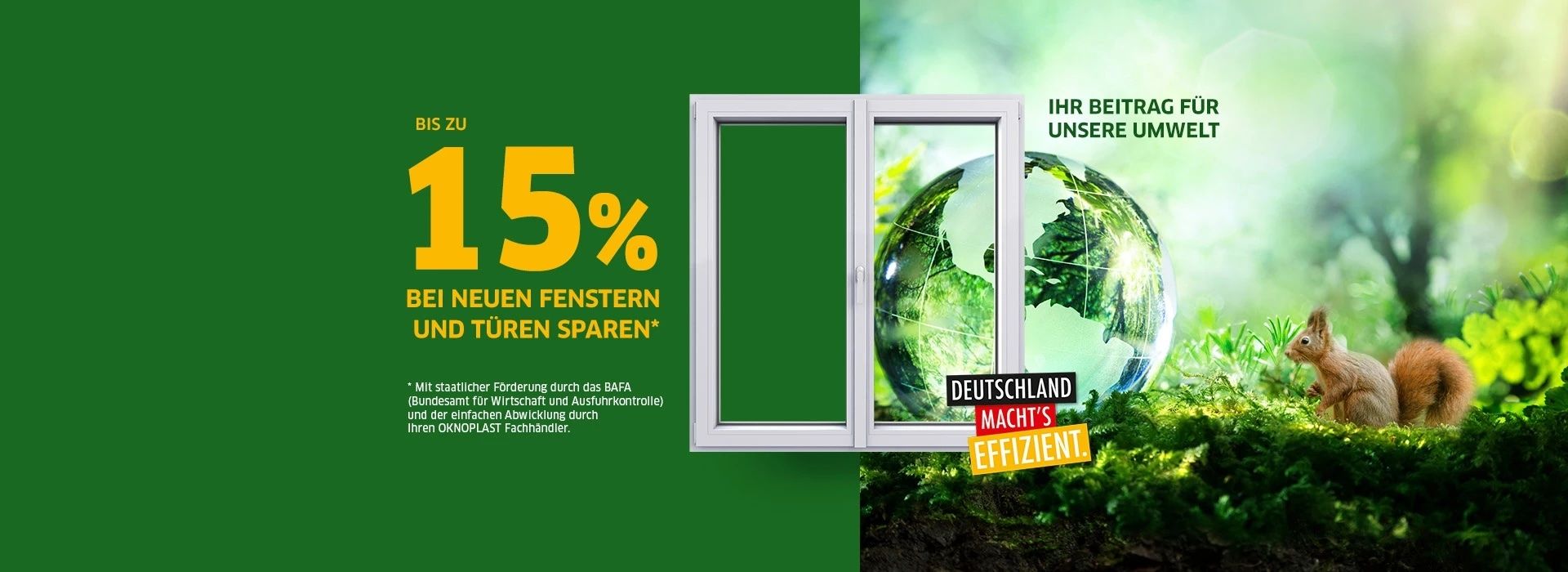 15% auf Fenster